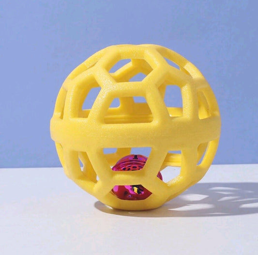 🐾Balle à Compartiments Friandises + grelot