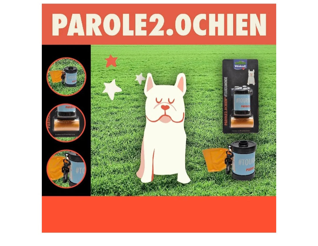 🐕 Distributeur de Sacs Vitakraft + 2 Rouleaux offerts