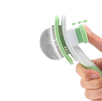 🐾 Brosse Anti poils + poussoir