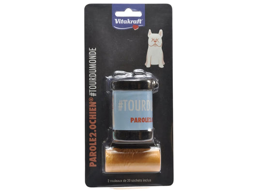🐕 Distributeur de Sacs Vitakraft + 2 Rouleaux offerts
