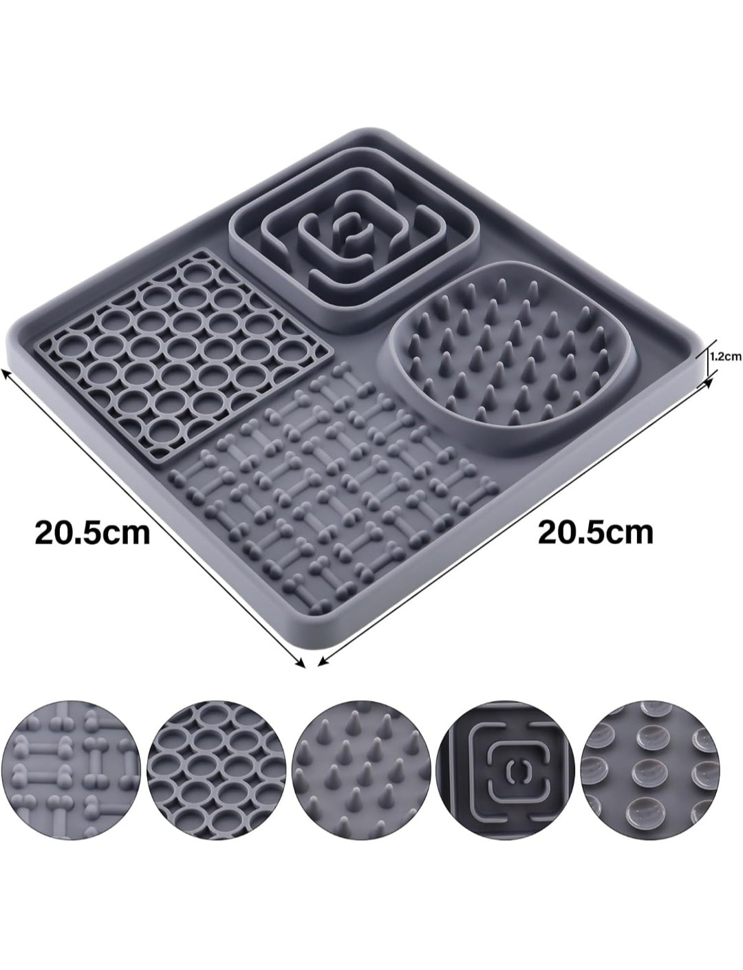 🐾 Tapis de Léchage 4 Reliefs
